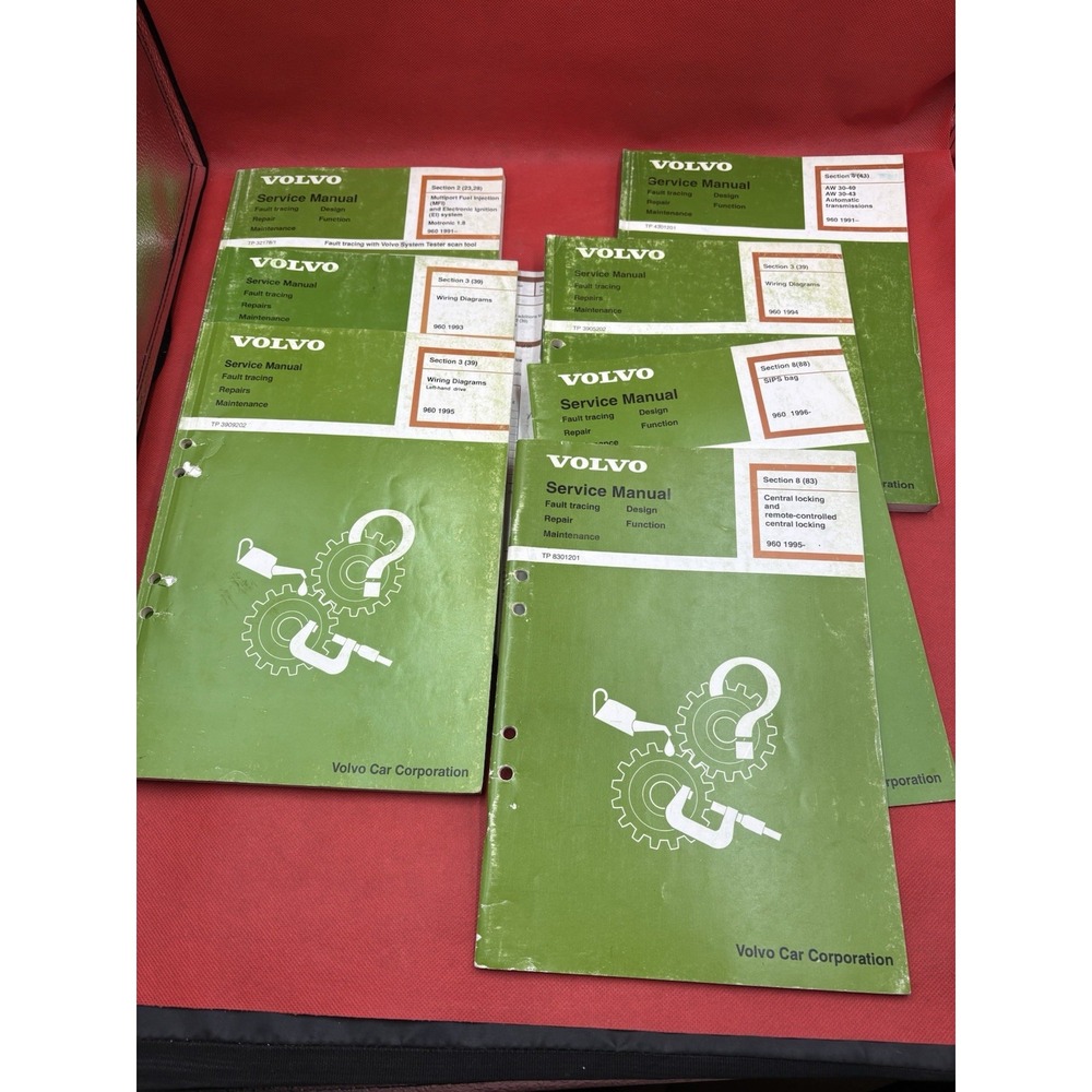 Volvo 960 Factory Service Manuals Wiring Transmission SIPS 1991-96 Lot #960B